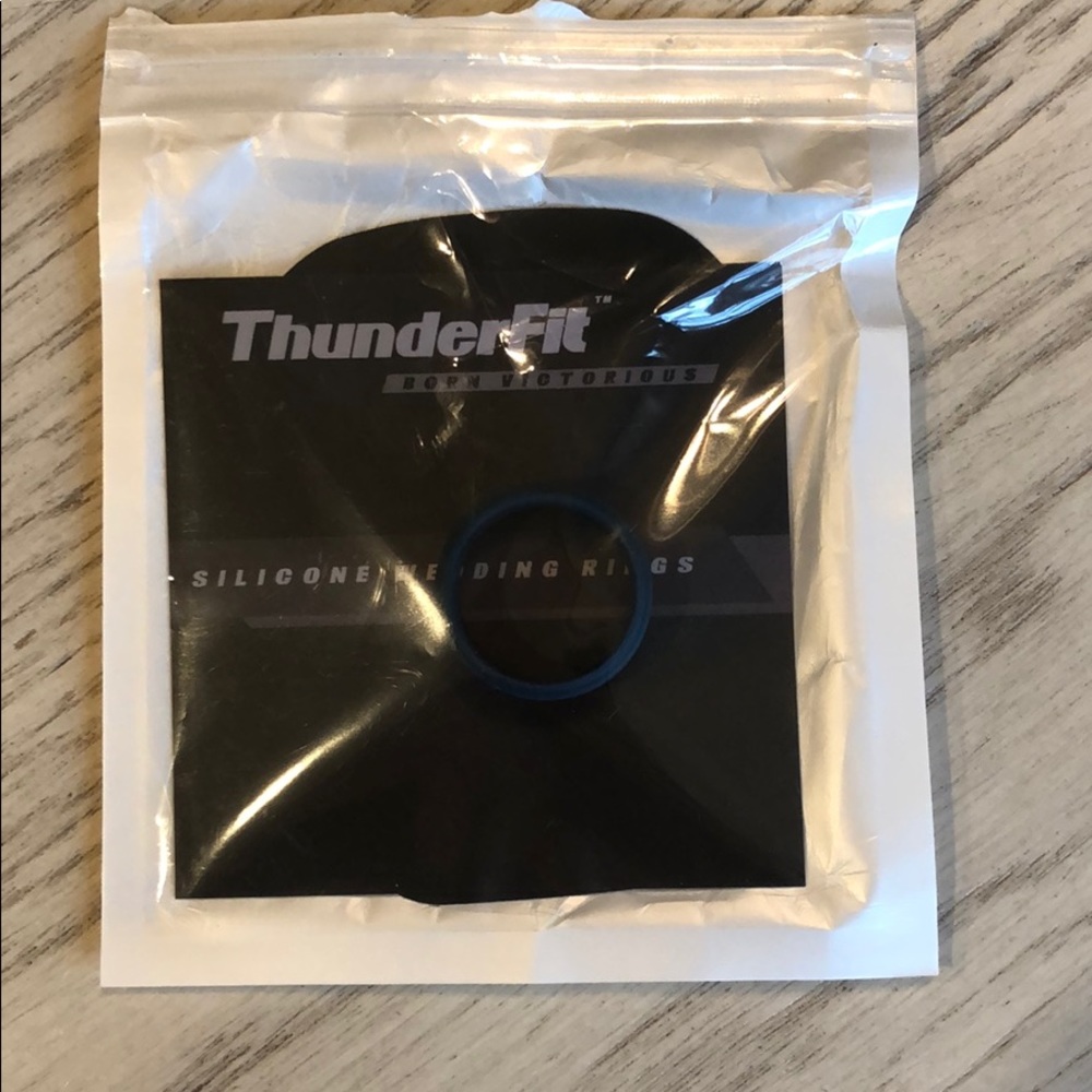 Thunderfit men’s silicone ring navy blue